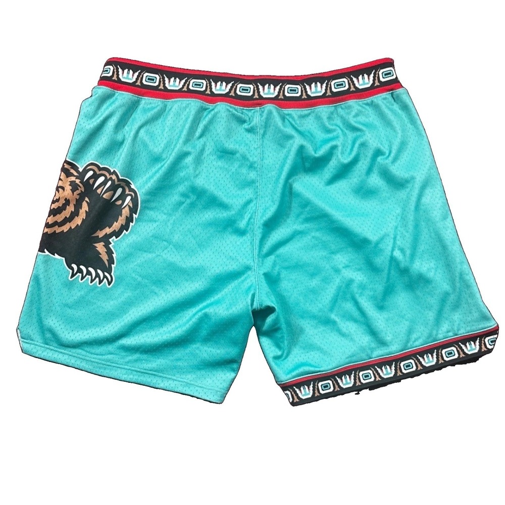 Mitchell & Ness Basketball Shorts Mens 3XL Teal Vancouver Grizzlies Throwback